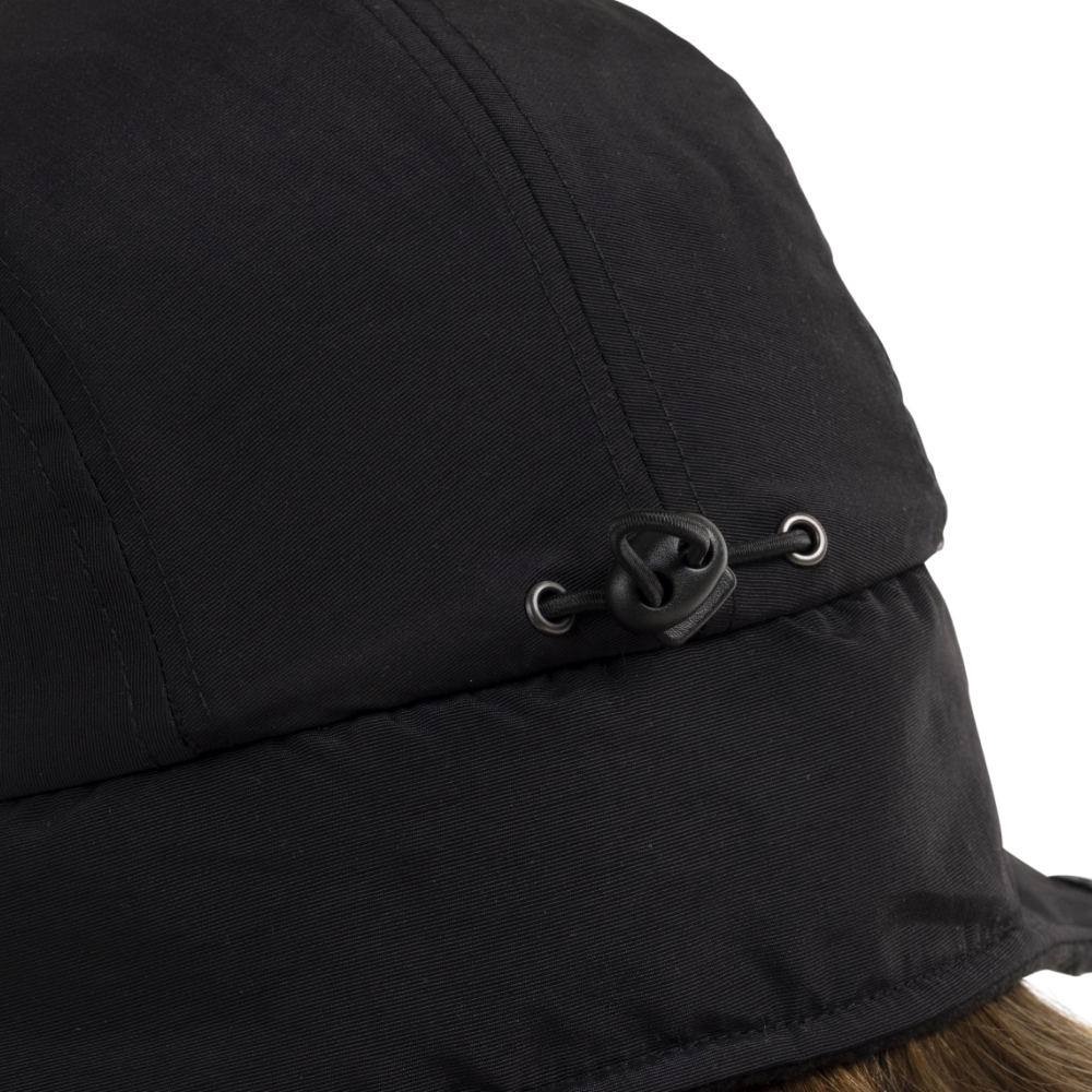 Fleece-Lined Peaked Trapper Hat - Stealth Black