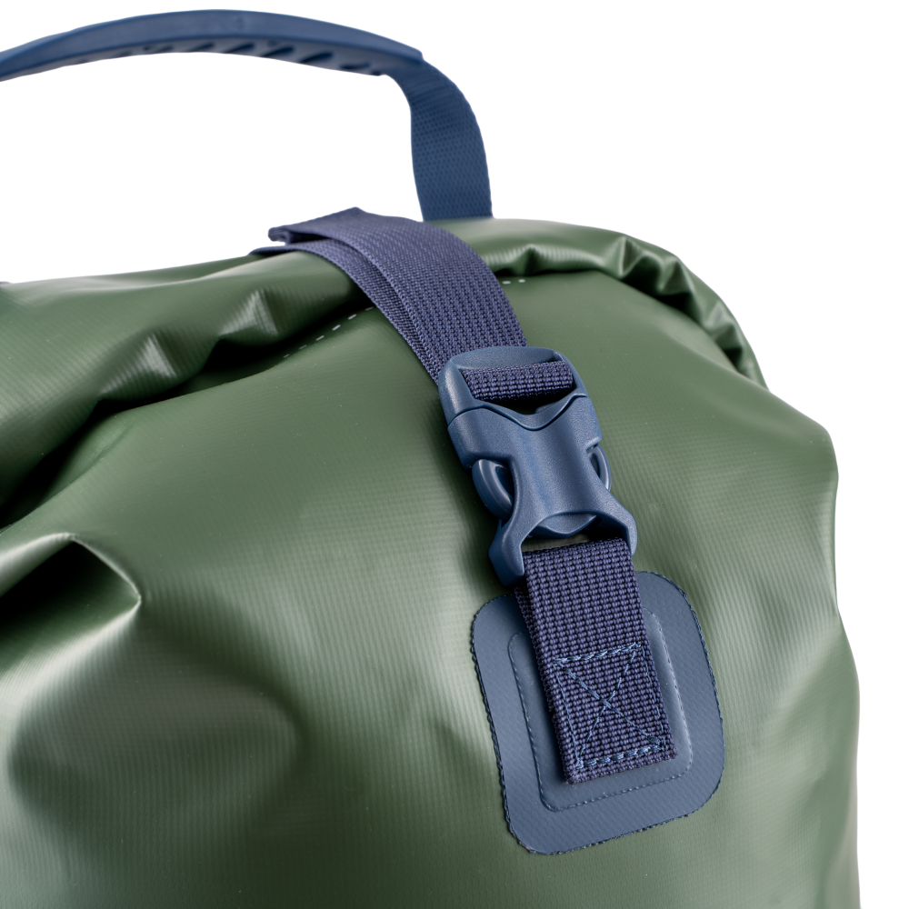 Waterproof Roll Top Dry Bag Backpack 30L - Forest Green