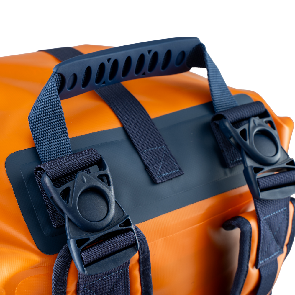 Waterproof Roll Top Dry Bag Backpack 60L - Bitter Orange
