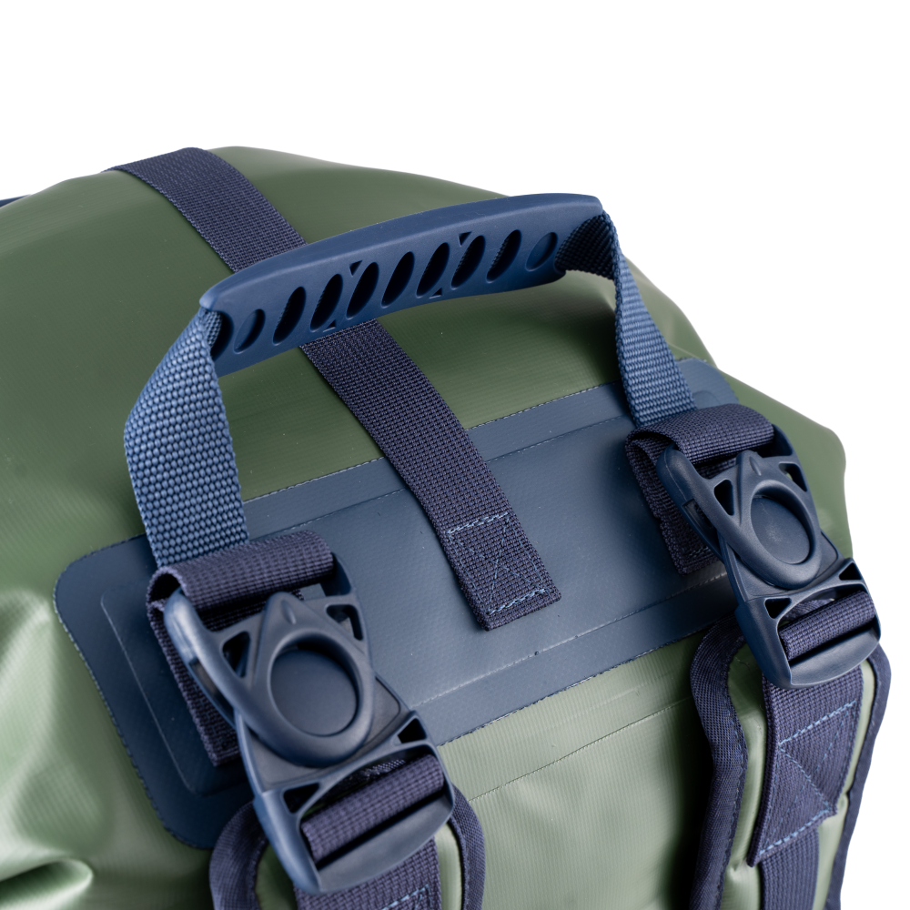 Waterproof Roll Top Dry Bag Backpack 60L - Forest Green