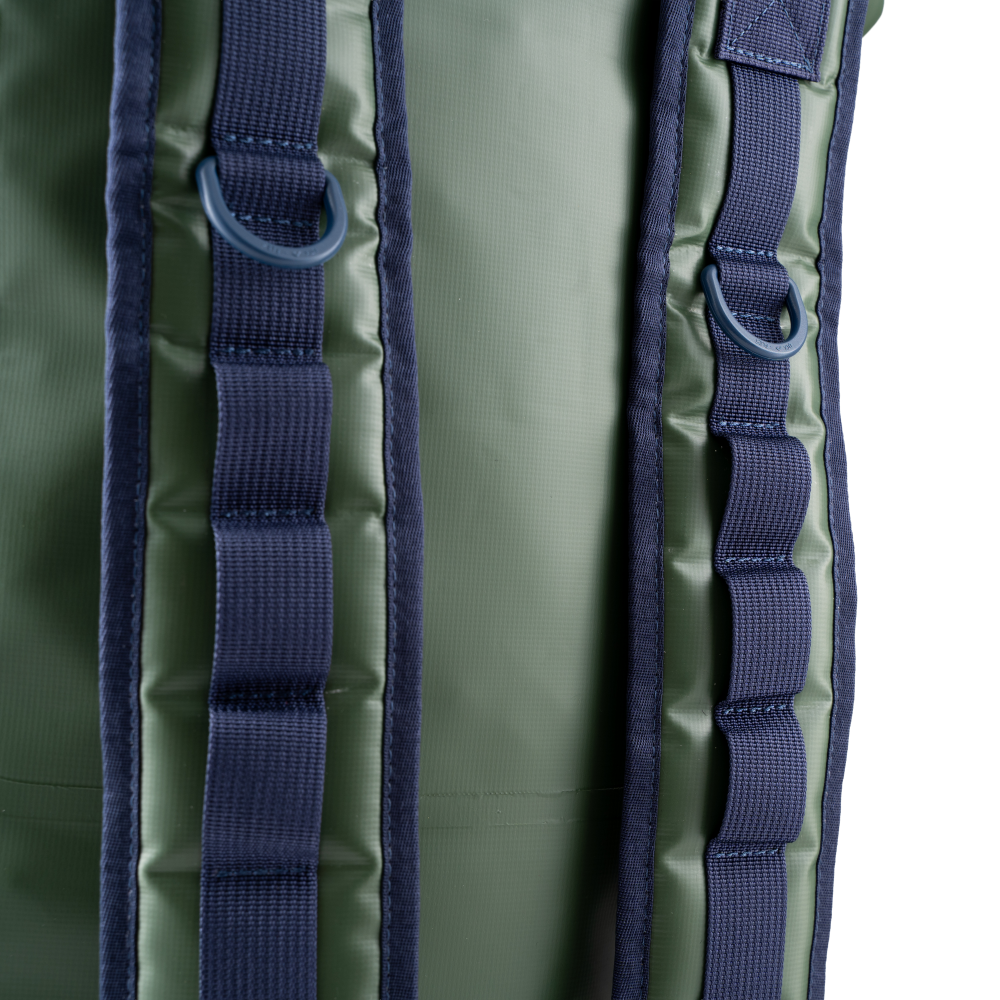 Waterproof Roll Top Dry Bag Backpack 60L - Forest Green