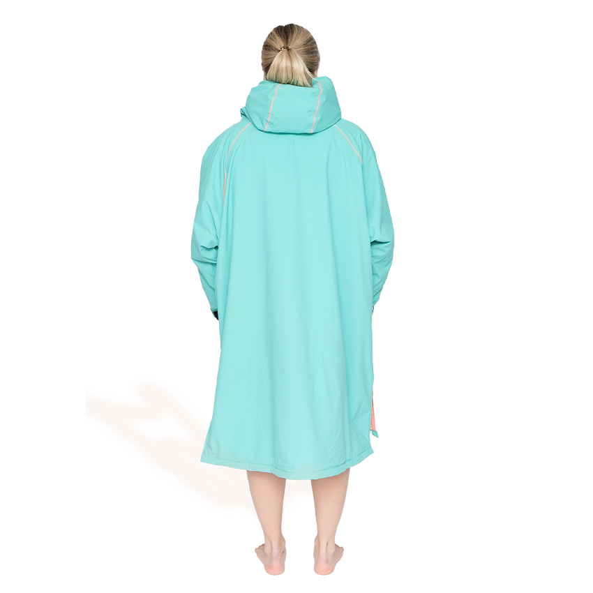 Women's Long Sleeve Pro Change Robe EVO - Icebergs Aqua