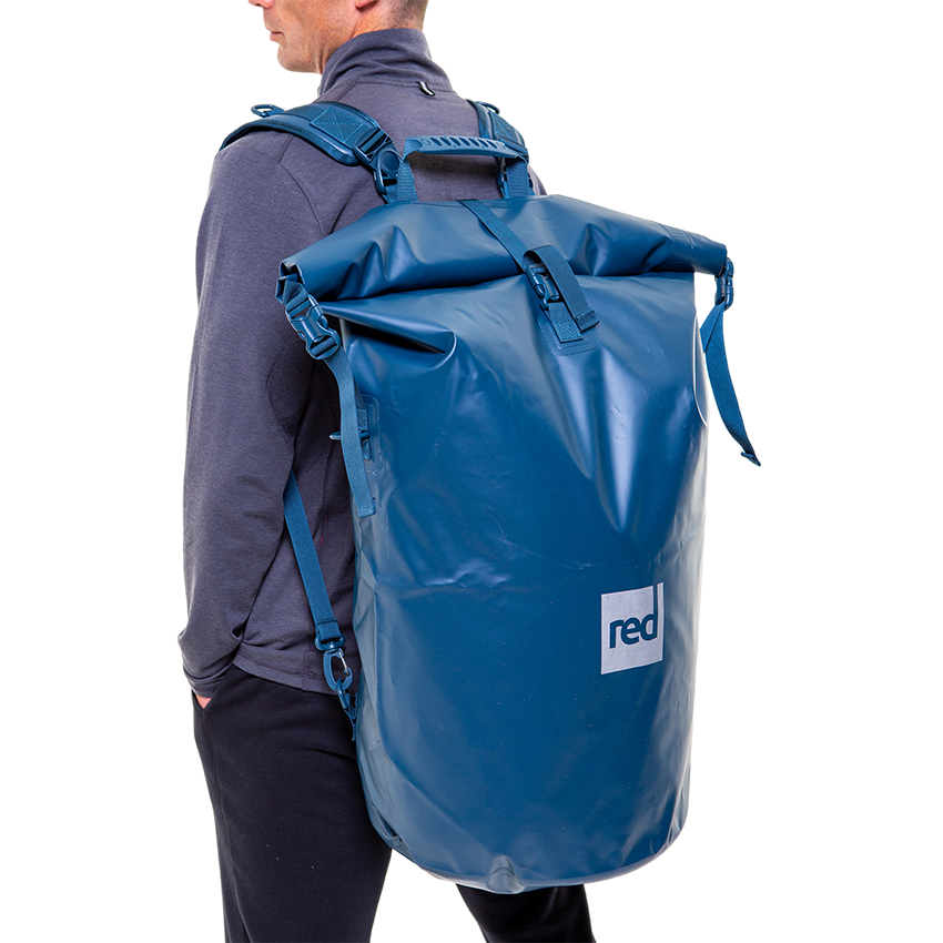 Waterproof Roll Top Dry Bag Backpack - Deep Blue