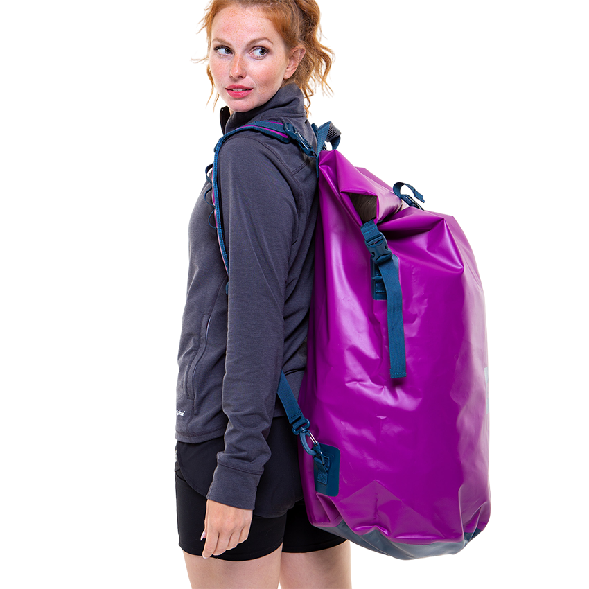 Waterproof Roll Top Dry Bag Backpack - Venture Purple