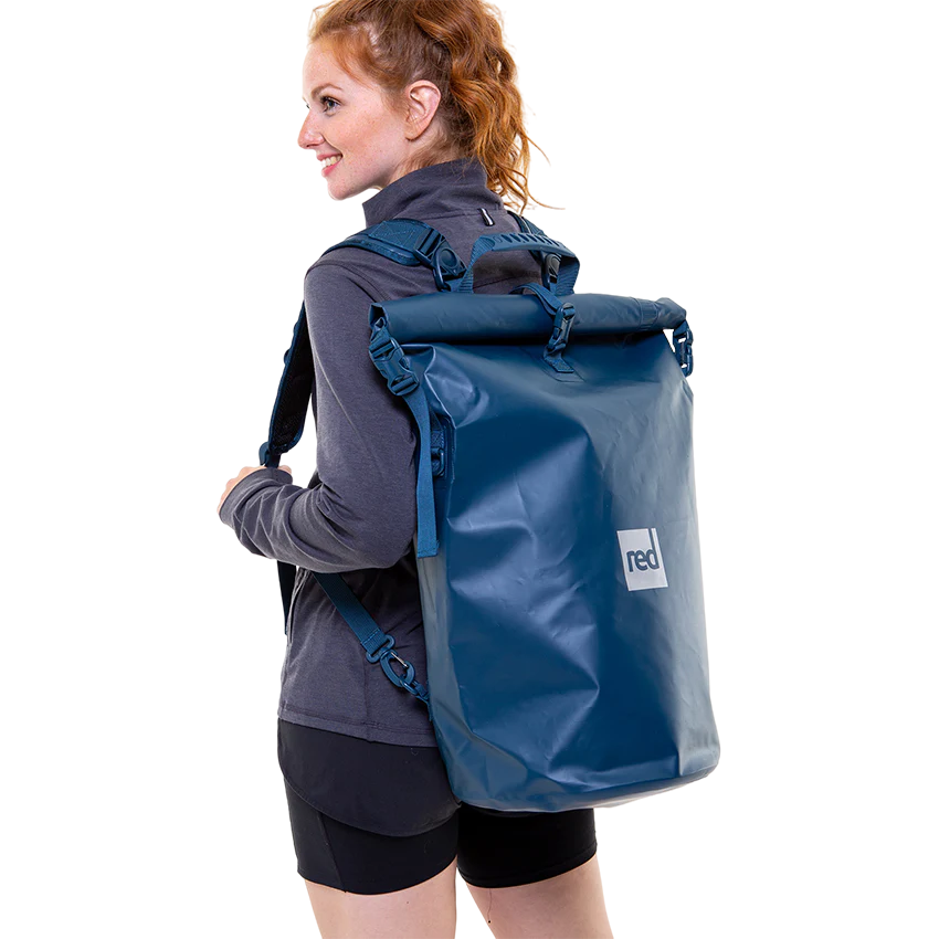 Waterproof Roll Top Dry Bag Backpack - Deep Blue
