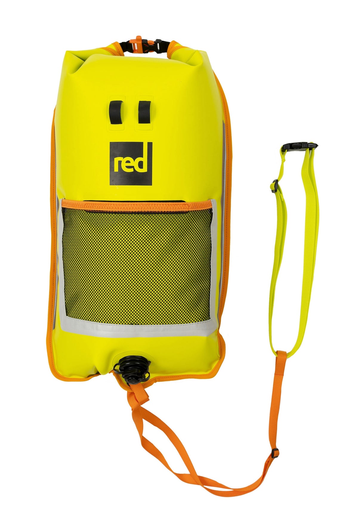 2-in-1 Reversible Swim Buoy Dry Bag Backpack - Admiral Blue / Neon Yellow
