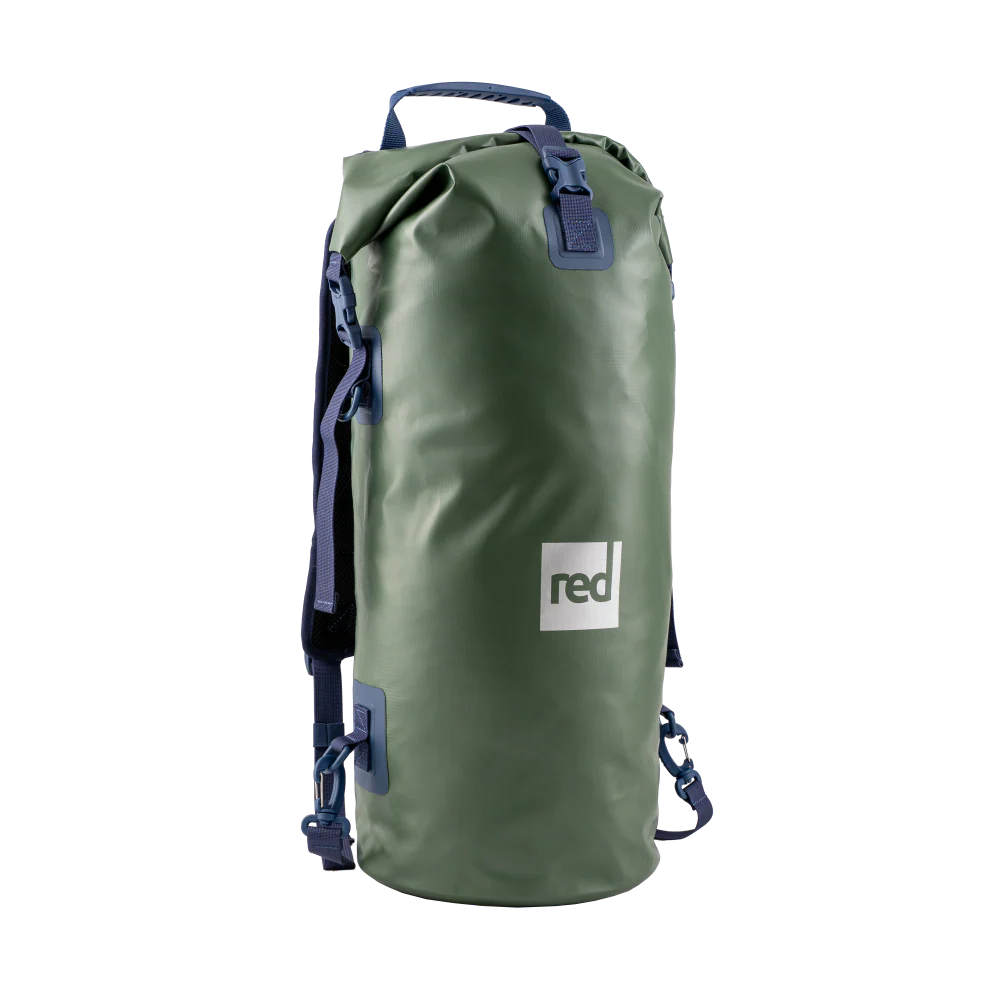 Waterproof Roll Top Dry Bag Backpack 30L - Forest Green