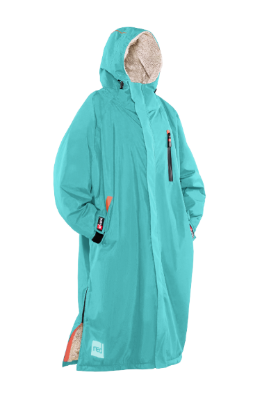 Women's Long Sleeve Pro Change Robe EVO - Icebergs Aqua