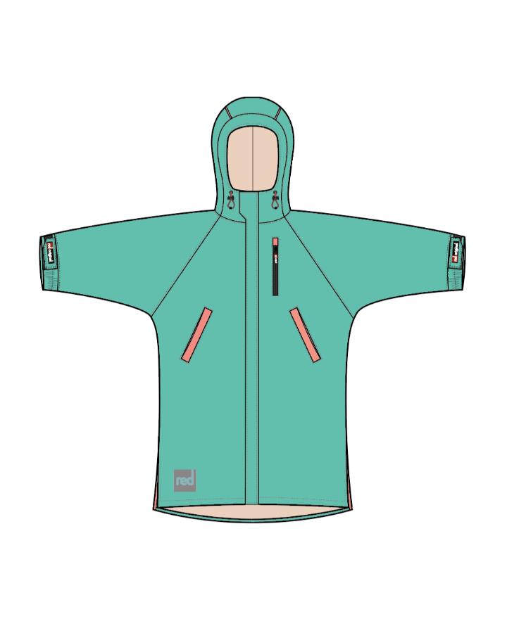 Women's Long Sleeve Pro Change Robe EVO - Icebergs Aqua