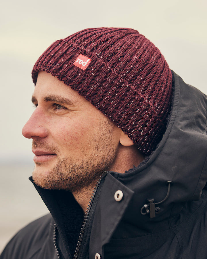 Merino Beanie - Burgundy