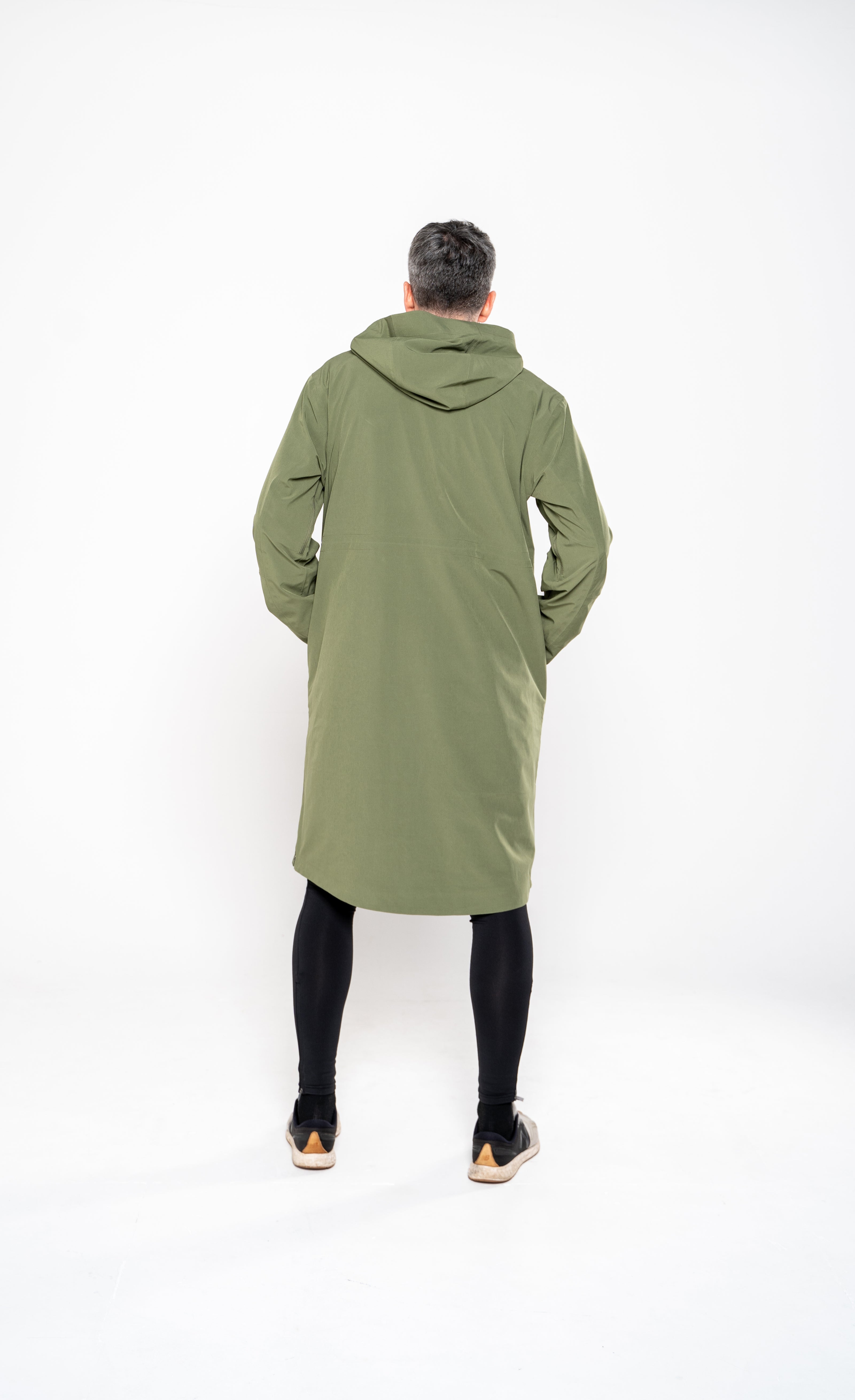 Men's Pursuit Waterproof Lightweight Changing Robe Jacket - Olive Green