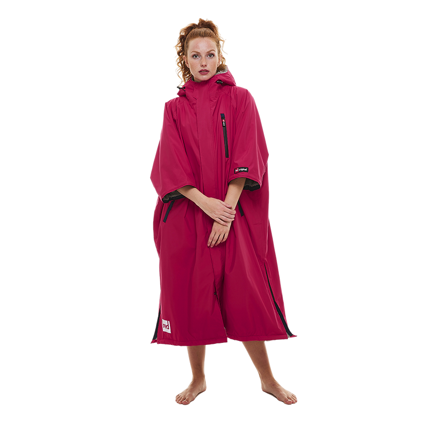 Men's Short Sleeve Pro Change Robe EVO - Fuchsia