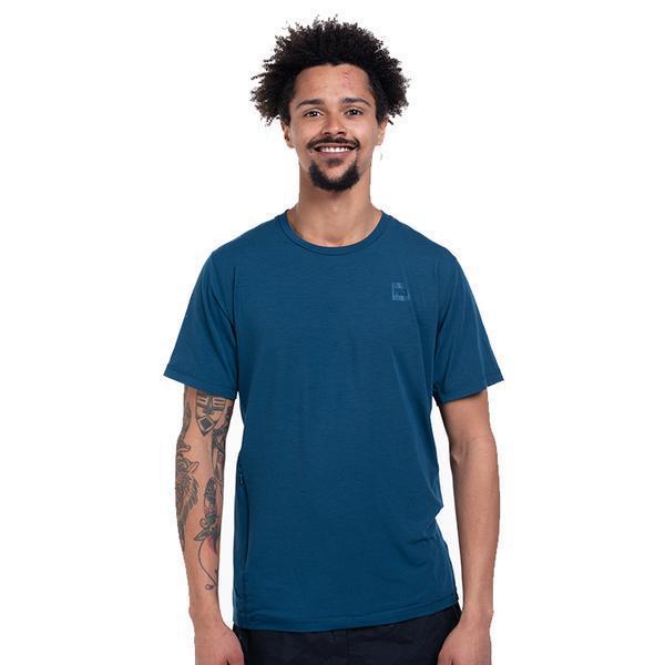 Men's Sport Tec Crab | Hooded Shirt in Blue | Size Medium